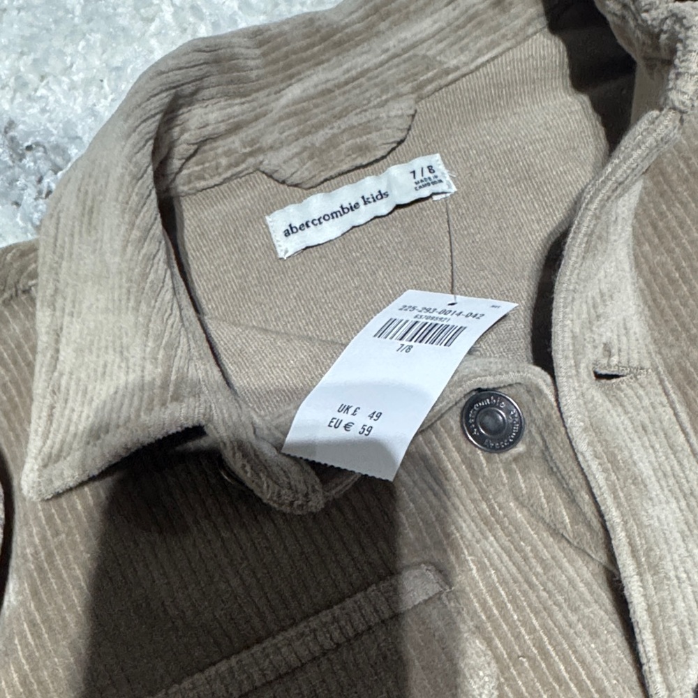 Boys Abercrombie Tan Corduroy button down - Picture 2 of 2